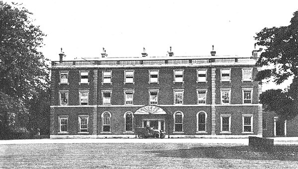 Sudbourne Hall photographed circa 1900, as built in 1784 by Francis Seymour-Conway, 1st Marquess of Hertford, to the design of the architect James Wya