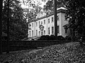Swan House in black and white