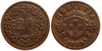 20 rappen 1859