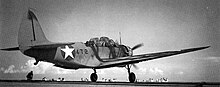 A VT-4 TBD-1 taking off from USS Ranger in 1942.