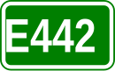 Signe de la route européenne 442