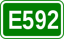 Zeichen der Europastraße 592