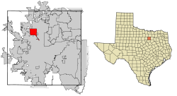 Location of Saginaw in Tarrant County, Texas