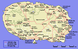Kaart van Terceira