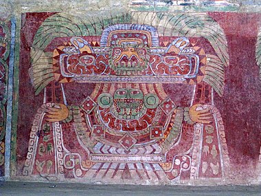 Mural in Tetitla, Teotihuacan