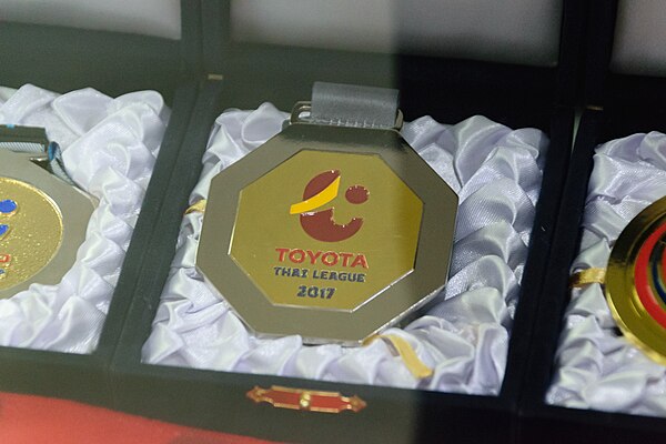 Thai League 1 logo after rebranding in 2017 in the Champions Medals