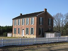 Eureka Masonic College, also known as The Little Red Schoolhouse, birthplace of the Order of the Eastern Star The Little Red Schoolhouse building where the Order of the Eastern Star was born. Holmes County, Mississippi.jpg