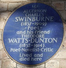 Blue plaque at The Pines, Putney (Source: Wikimedia)