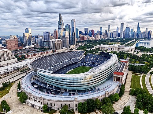 Soldier Field is the home of the Bears (NFL) and Chicago Fire FC (MLS).