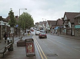 Straatbeeld in het centrum van Ashtead