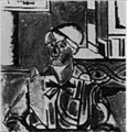 Nederlands: Eerste doorbeelding portret-compositie. March 1919.