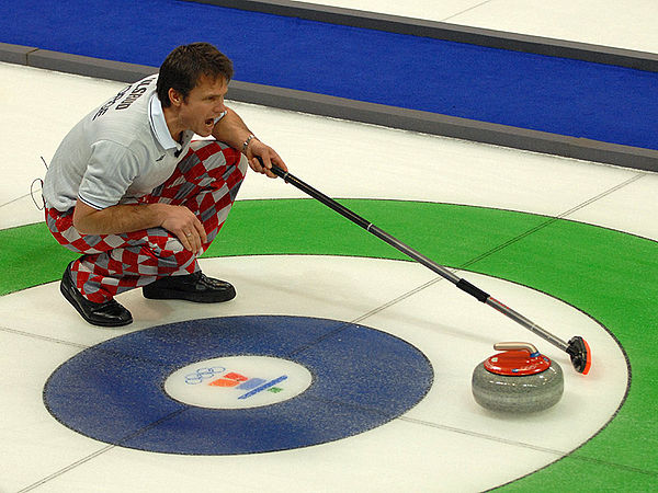 Ulsrud calling line at the 2010 Winter Olympics