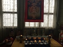 Tibetan Buddhist altar in Costa Rica Tibetan Buddhist altar in Costa Rica.jpg