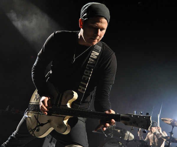 Barker later accused DeLonge, seen here in 2011, of not "caring" about the album or listening to its final mixes.