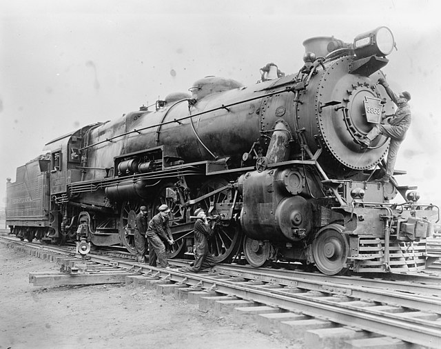 A Pennsylvania Railroad K4 locomotive, which inspired Nigel Gresley to design his GNR A1 class locomotive