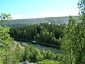 Tverråga sett frå Svenskvegen mellom E6 og Gruben