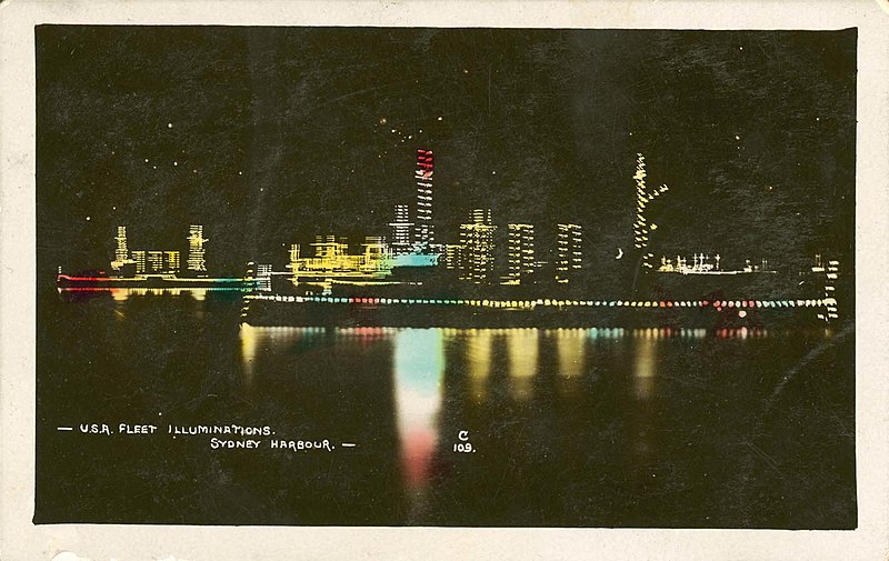 File:USA Fleet illuminations in Sydney Harbour (10046886224).jpg