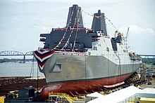 Green Bay ready for launching, 13 November 2004, Grumman Ship Systems, Avondale, LA. USS Green Bay;10092001.jpg