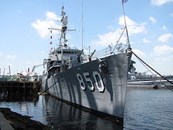 USS Joseph P Kennedy, Jr DD 850, Battleship Cove, Fall River MA.jpg