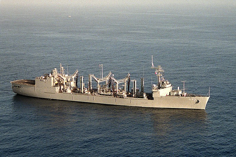File:USS ROANOKE (AOR-7) underway off the coast of Guantanamo Bay, Cuba.JPEG