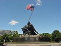 US Marine Corps War Memorial, known more commonly as the Iwo Jima Monument, near Washington, DC