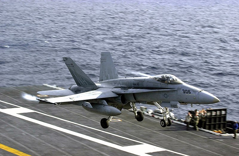 File:US Navy 020914-N-2385R-004 F-A-18 is waved off.jpg