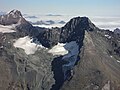 O lado ocidental a partir da Pointe de Charbonnel. A esquerda a Uia di Ciamarella.