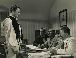 Jávor Pál, Greguss Zoltán, Gárday Lajos és Mály Gerő az Uz Bence című filmben (1938)