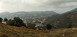 A view of Arienzo from the hill where its castle is located