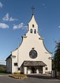 * Nomination Parish church Saint Leonard in Sankt Leonhard, quarter Seebach, Villach, Carinthia, Austria --Johann Jaritz 02:00, 29 September 2018 (UTC) * Promotion There's a halo around the building, which doesn't look natural --Basile Morin 02:06, 29 September 2018 (UTC)  Done @Basile Morin: I reduced the halo around the church to a tolerable minimum size. --Johann Jaritz 03:59, 29 September 2018 (UTC)  Support Perfect ! Good quality. --Basile Morin 07:54, 29 September 2018 (UTC)