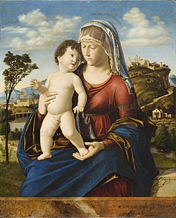 Madonna and Child (1496-1499) by Cima da Conegliano WLA lacma Madonna and Child in a Landscape.jpg