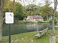 .. which also includes the Town Pond made by damming the river the community itself was named for.