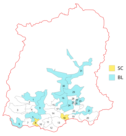 Circonscriptions du parlement du Sikkim