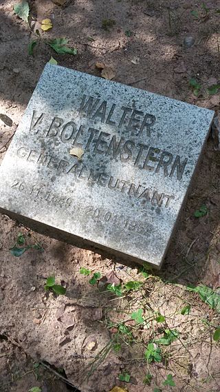 <span class="mw-page-title-main">Walter von Boltenstern</span> German general (1889–1952)