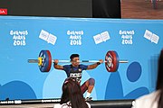 Deutsch: Gewichtheben bei den Olympischen Jugendspielen 2018; Tag 2, 10. Oktober 2018; Jungen 62 kg English: Weightlifting at the 2018 Summer Youth Olympics at 8 October 2018 – Boys' 62 kg