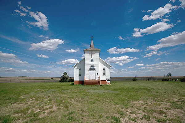 Scandia Valley Lutheran Church in Bonetraill Township, North Dakota