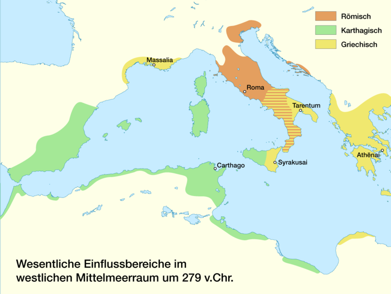 File:West Mediterranean Areas 279 BC-de.png