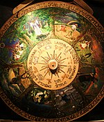 Painted Wheel of the Year from the Museum of Witchcraft, Boscastle Wheel of the Year.JPG