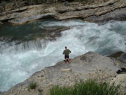 Whitewater on the river Guil (French Alps)