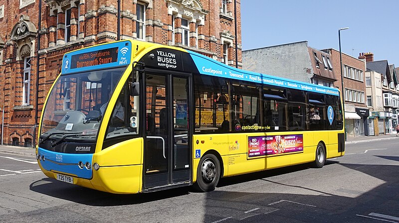 File:Yellow bus in Bournemouth.jpg