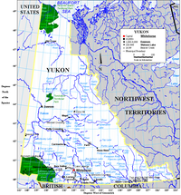 Map of Yukon map