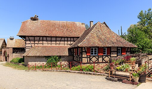 Half-timbered house from Schwindratzheim Écomusée d’Alsace Ungersheim France