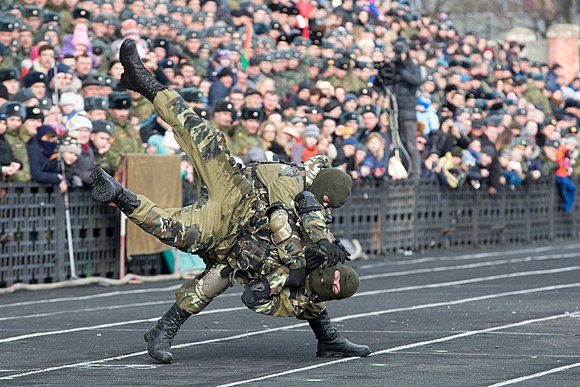 Выступление спецназа Приднестровья