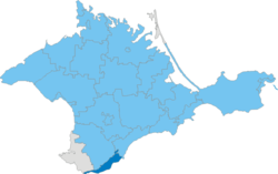 Location within Crimea