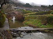 沈下橋（奈良県・飛鳥川、2016年）