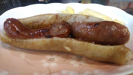 Taiwanese small sausage in large sausage