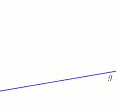 Konstruktion eines rechten Winkels in einem Punkt '"`UNIQ--postMath-00000026-QINU`"' einer Gerade '"`UNIQ--postMath-00000027-QINU`"' mit Zirkel und Lineal
