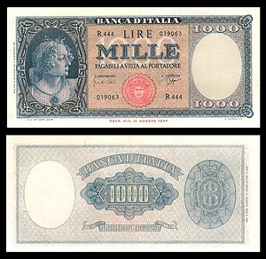 Italienische Lira: Geschichte, Münzen, Banknoten