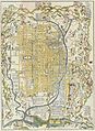 Zemljevid Heian-kjo, 1696