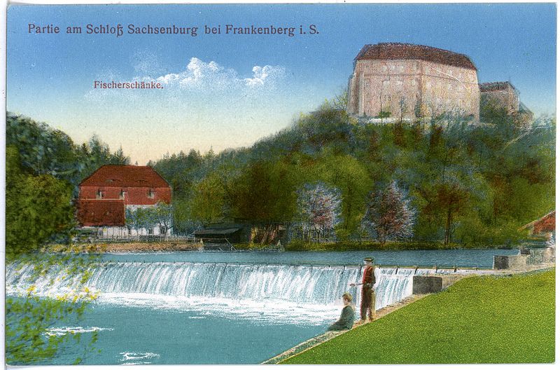 File:17328-Sachsenburg-1914-Schloß, Fischerschänke-Brück & Sohn Kunstverlag.jpg